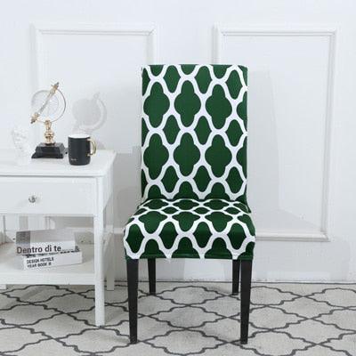 Spandax Stretch Plaid Chair Cover for Dining and Office