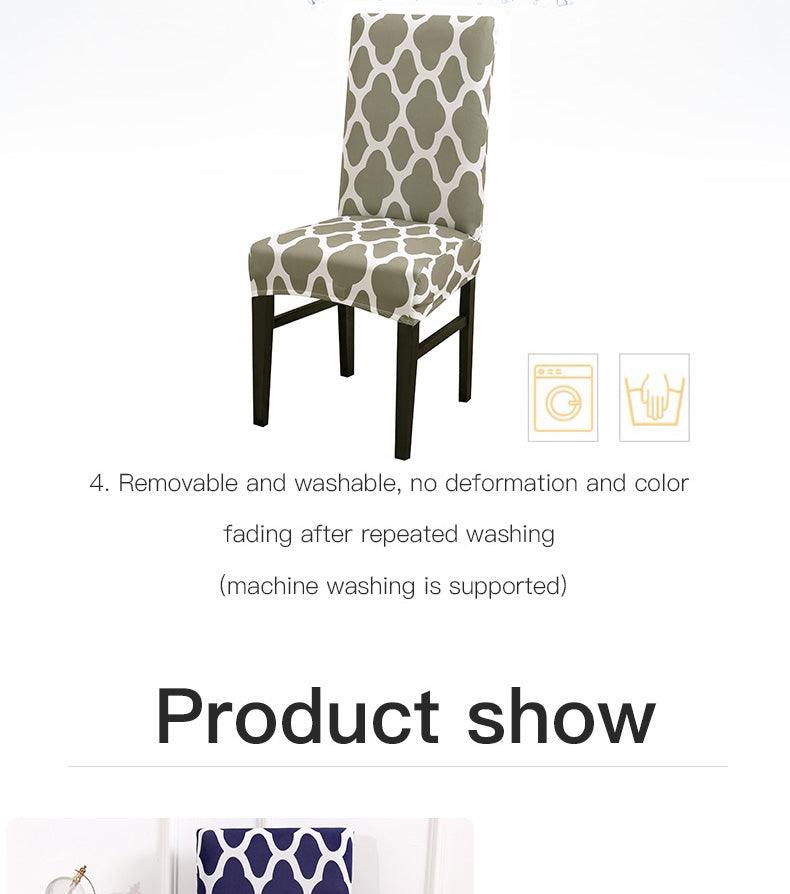 Spandax Stretch Plaid Chair Cover for Dining and Office