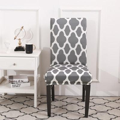 Spandax Stretch Plaid Chair Cover for Dining and Office