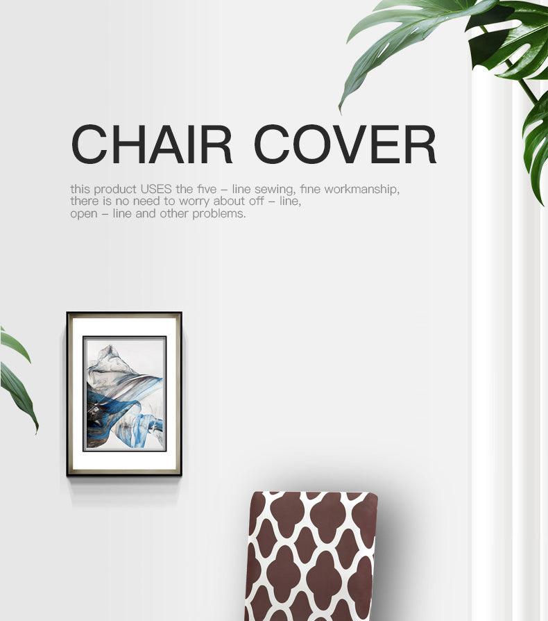Spandax Stretch Plaid Chair Cover for Dining and Office