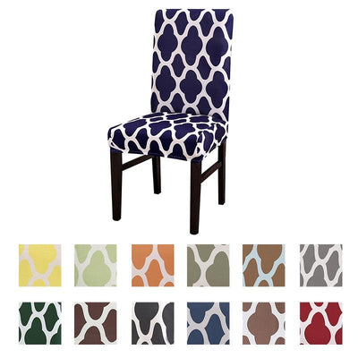 Spandax Stretch Plaid Chair Cover for Dining and Office