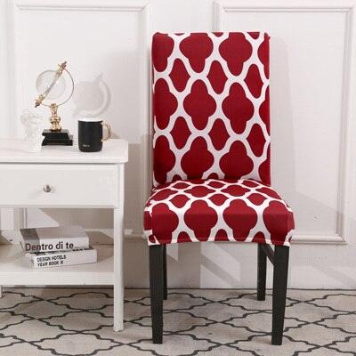 Spandax Stretch Plaid Chair Cover for Dining and Office