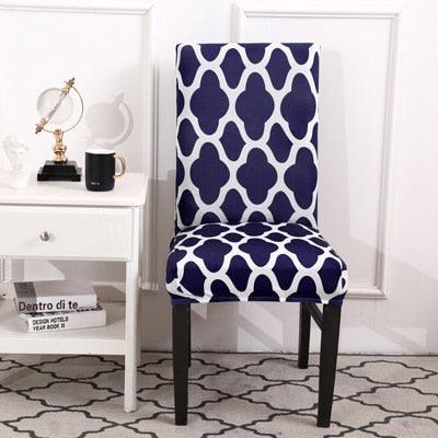 Spandax Stretch Plaid Chair Cover for Dining and Office