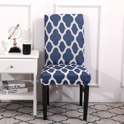Spandax Stretch Plaid Chair Cover for Dining and Office