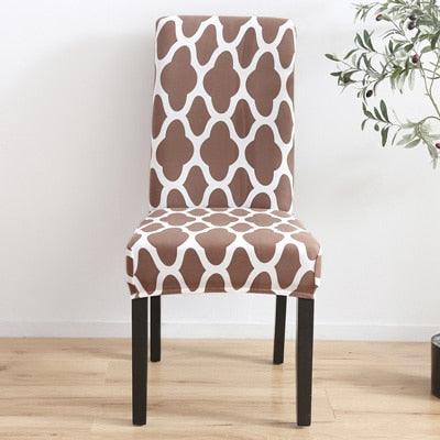 Spandax Stretch Plaid Chair Cover for Dining and Office