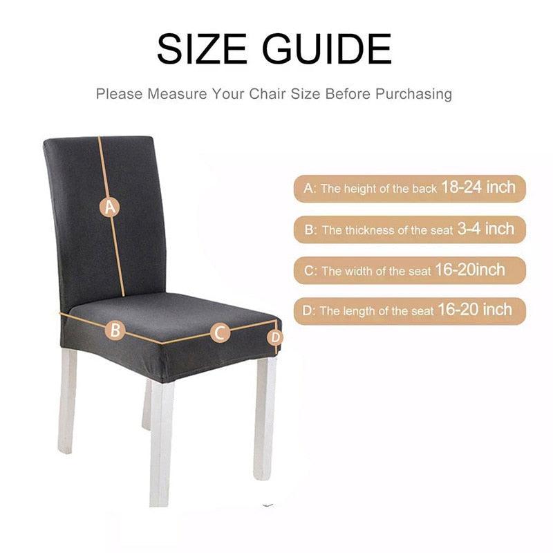Spandax Stretch Plaid Chair Cover for Dining and Office
