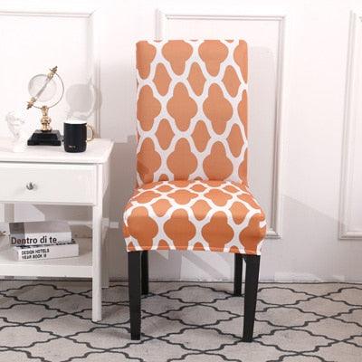Spandax Stretch Plaid Chair Cover for Dining and Office
