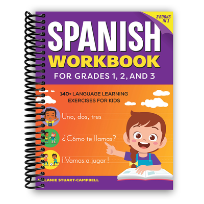 Engaging Spanish Workbook for Young Learners: 140+ Fun Exercises for Grades 1-3 (Spiral Bound) - Korvel