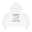 Spay Neuter Release Women's Cropped Hooded Sweatshirt