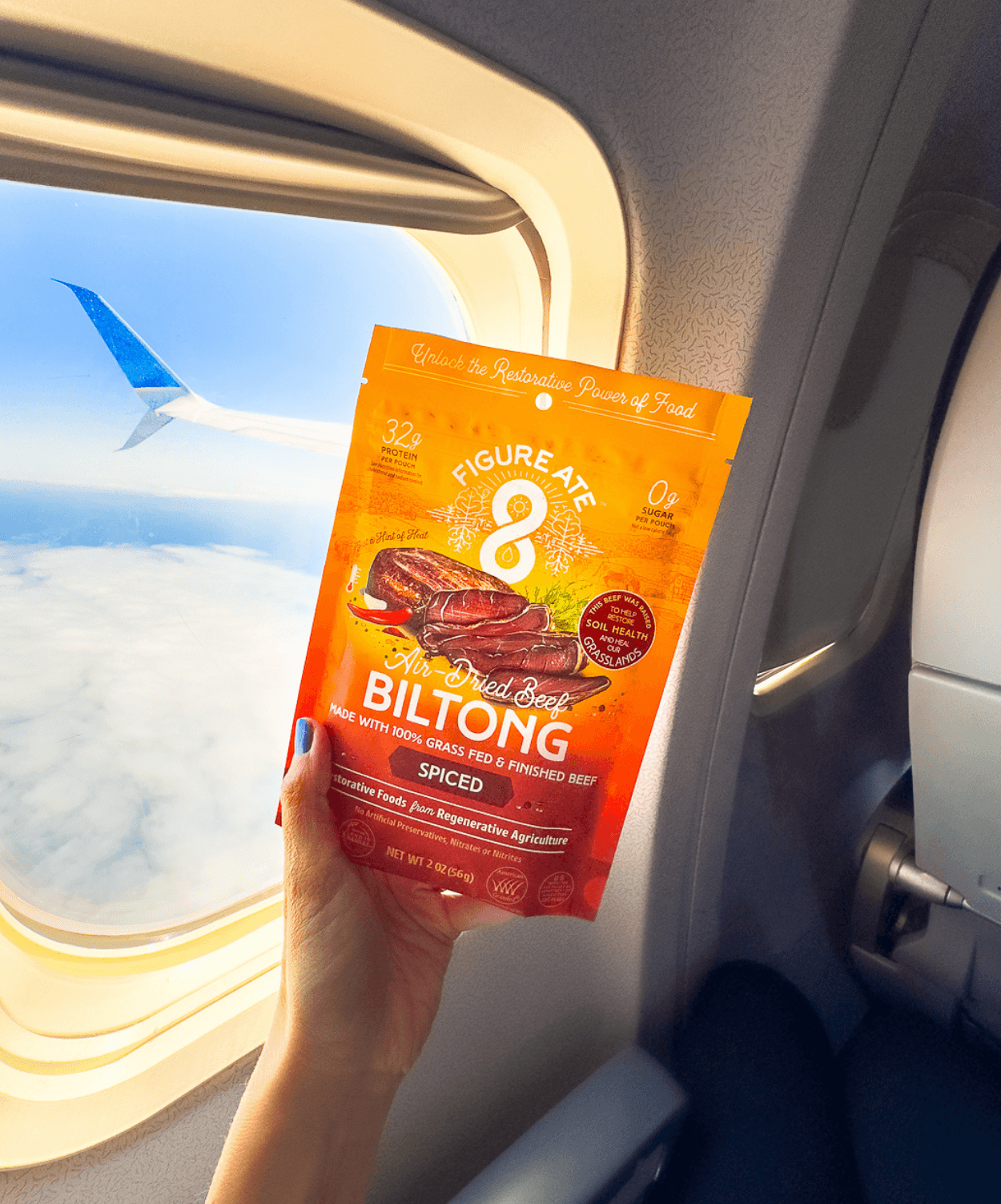 Biltong épicé à base de boeuf nourri à l'herbe
