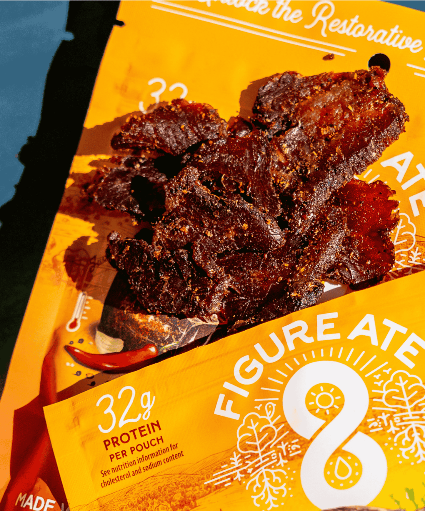 Biltong épicé à base de boeuf nourri à l'herbe