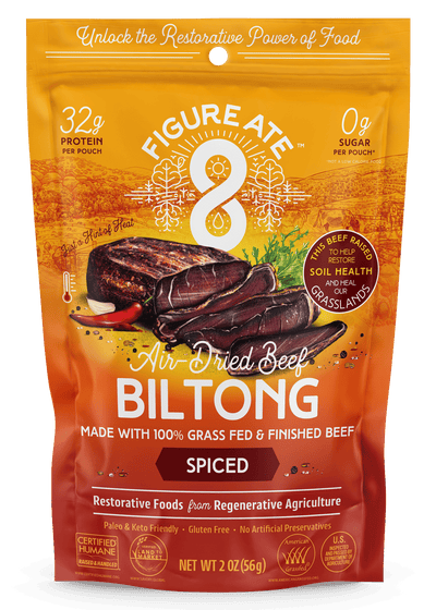 Spiced Grass Fed & Finished Beef Biltong