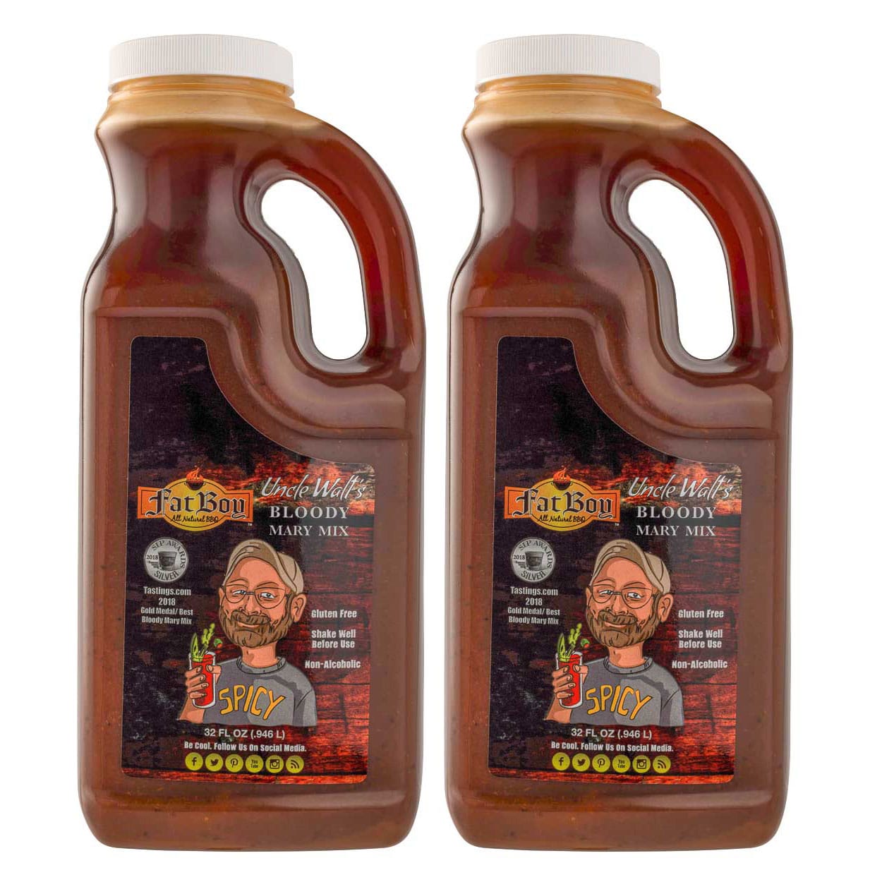 Mezcla de Bloody Mary Sin Gluten de Uncle Walt - Paquete de 2