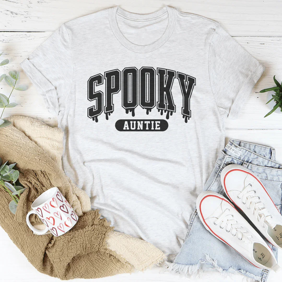 Camiseta de la tía espeluznante