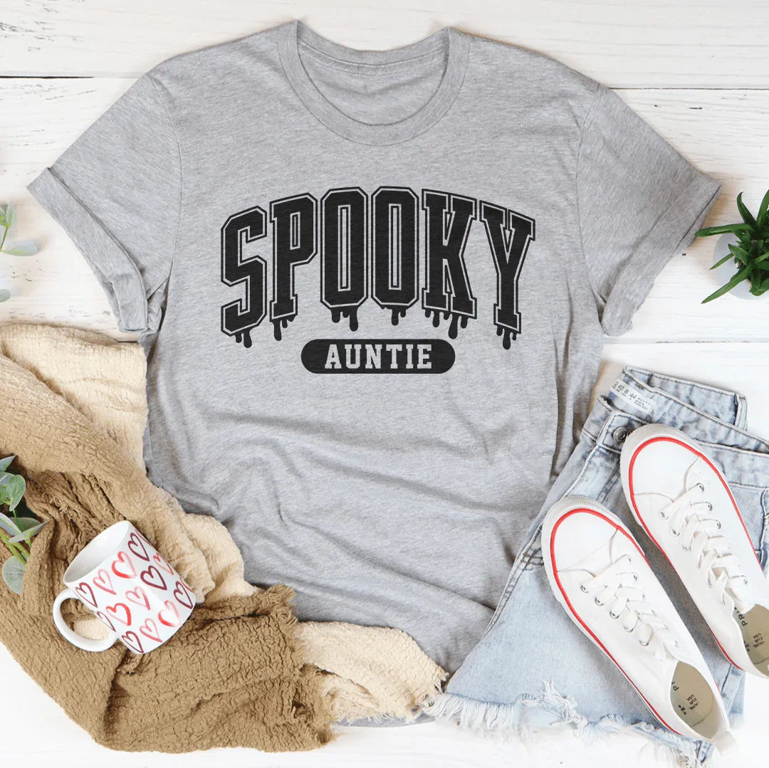 Camiseta de la tía espeluznante