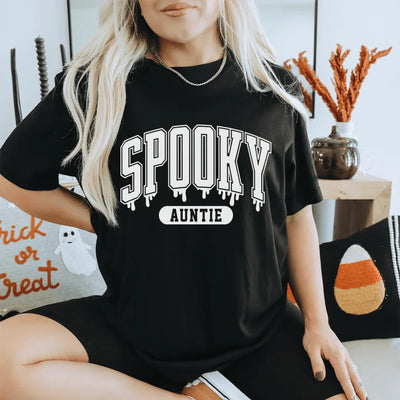 Camiseta de la tía espeluznante