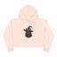 Spooky Cat Crop Hoodie for Women