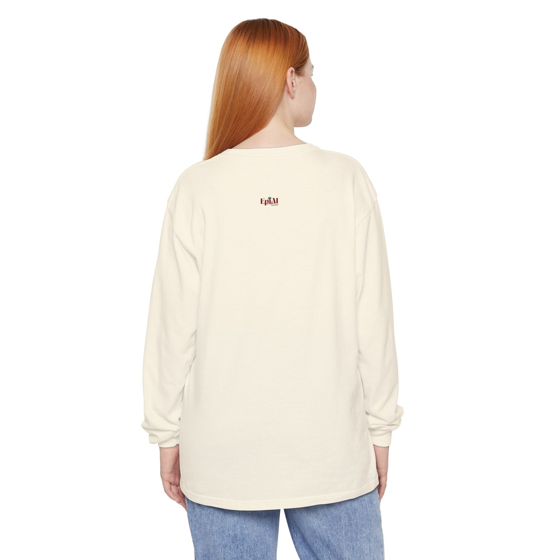 Whimsical Grim Reaper Cat Long-Sleeve Tee – Ideal for Halloween Lovers - Korvel