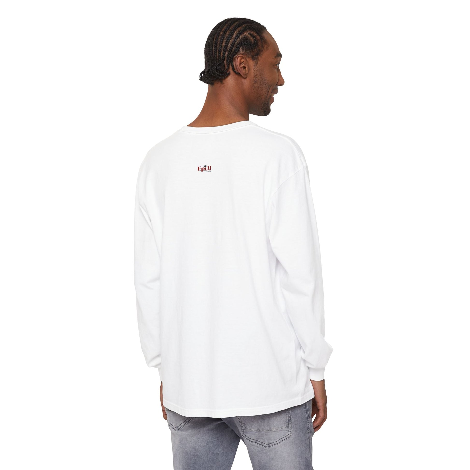 Whimsical Grim Reaper Cat Long-Sleeve Tee – Ideal for Halloween Lovers - Korvel