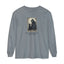 Whimsical Grim Reaper Cat Long-Sleeve Tee – Ideal for Halloween Lovers - Korvel