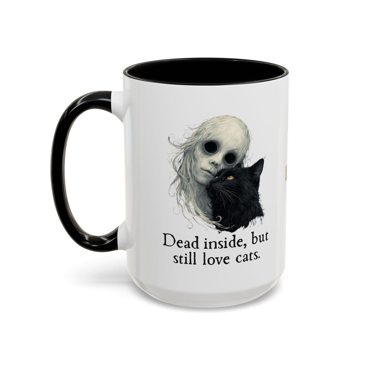 Spooky Dead Inside Cat Lover Mug