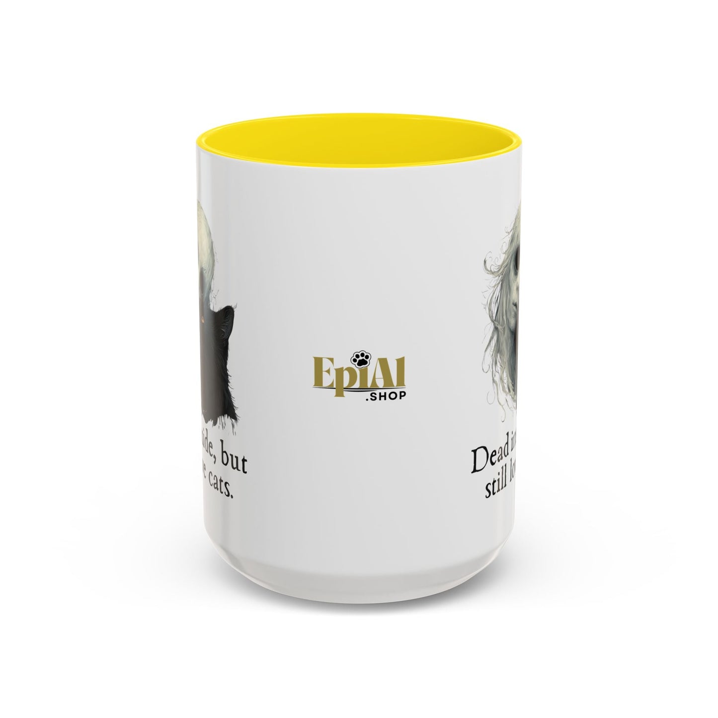Spooky Dead Inside Cat Lover Mug