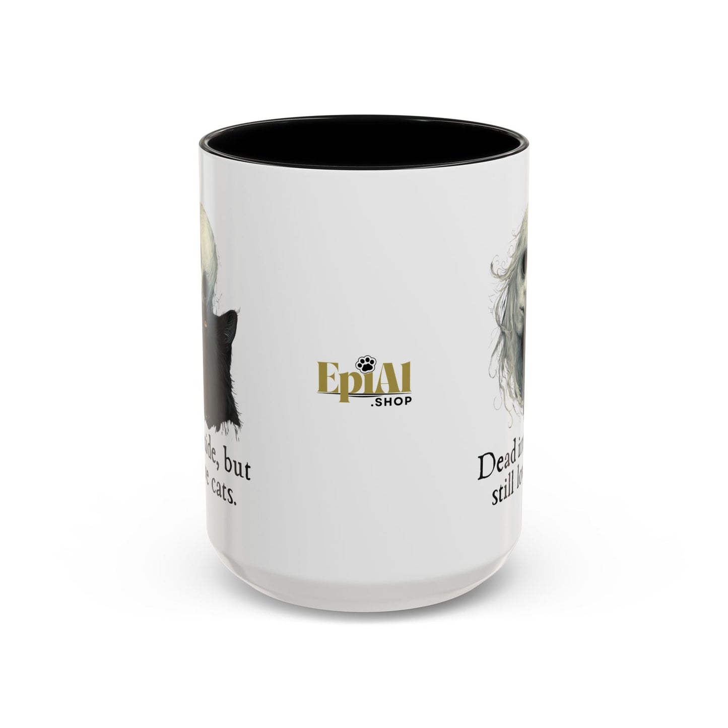 Spooky Dead Inside Cat Lover Mug