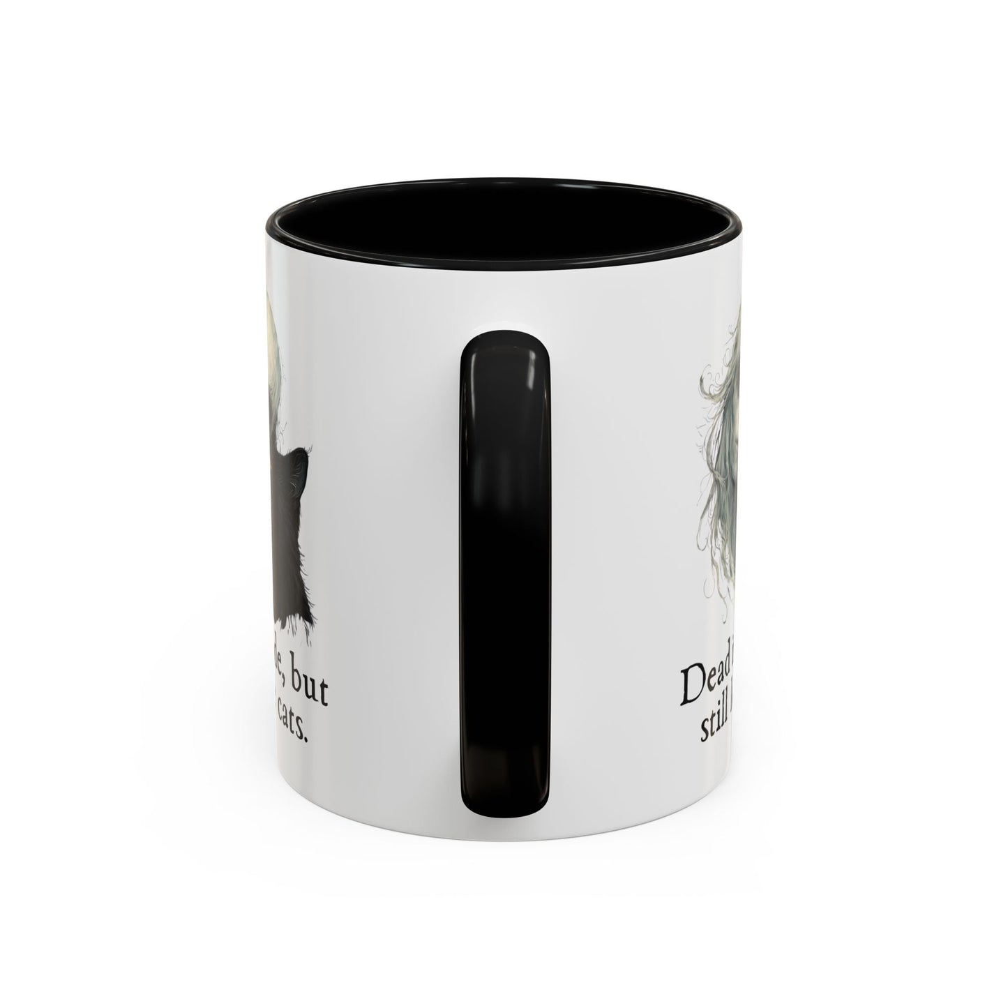 Spooky Dead Inside Cat Lover Mug