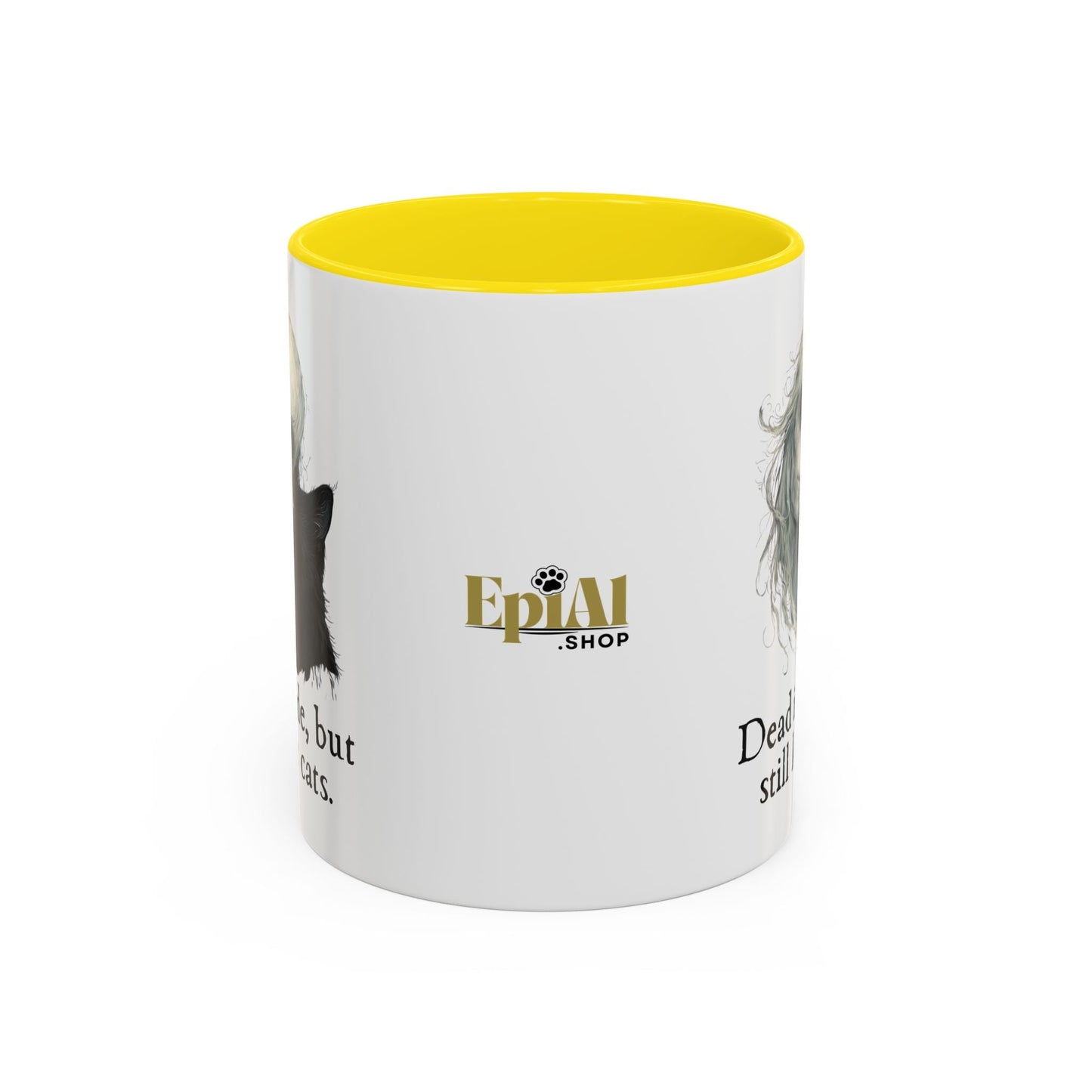 Spooky Dead Inside Cat Lover Mug
