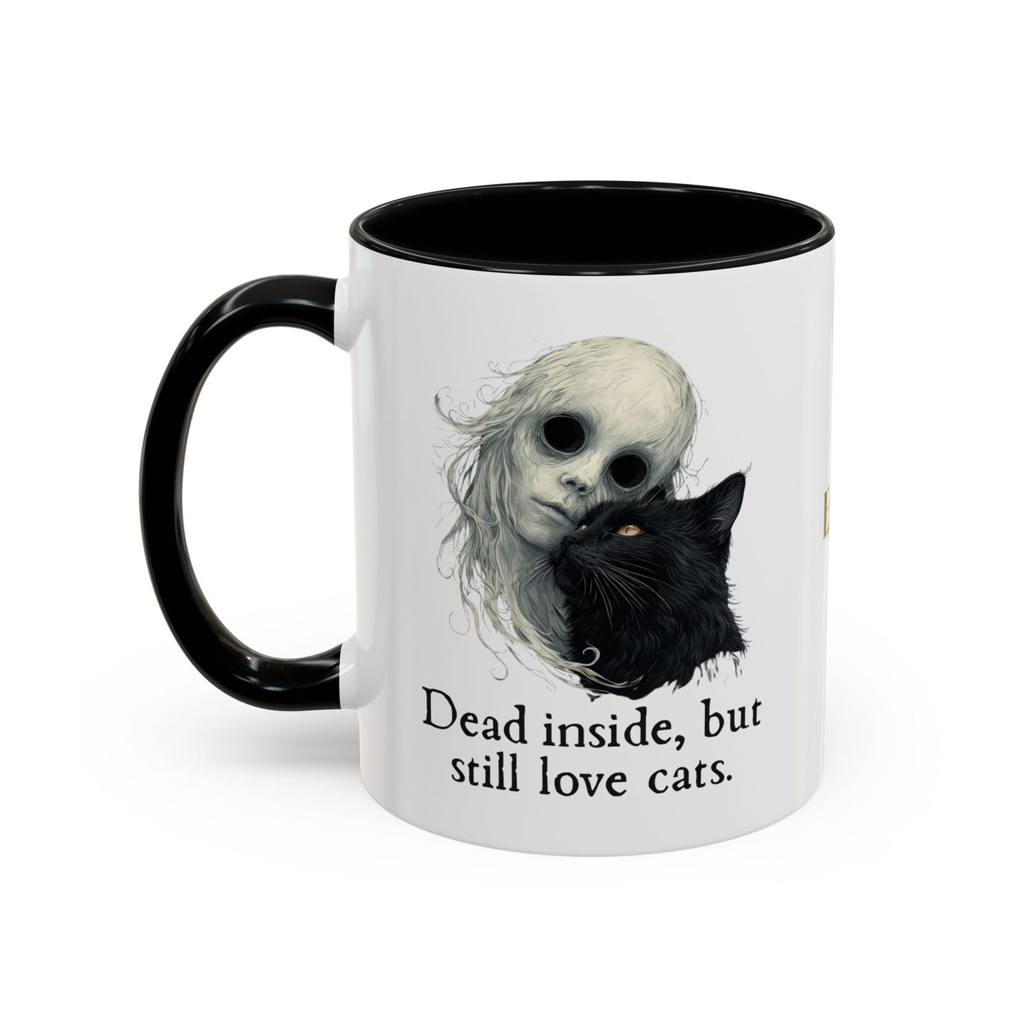 Spooky Dead Inside Cat Lover Mug