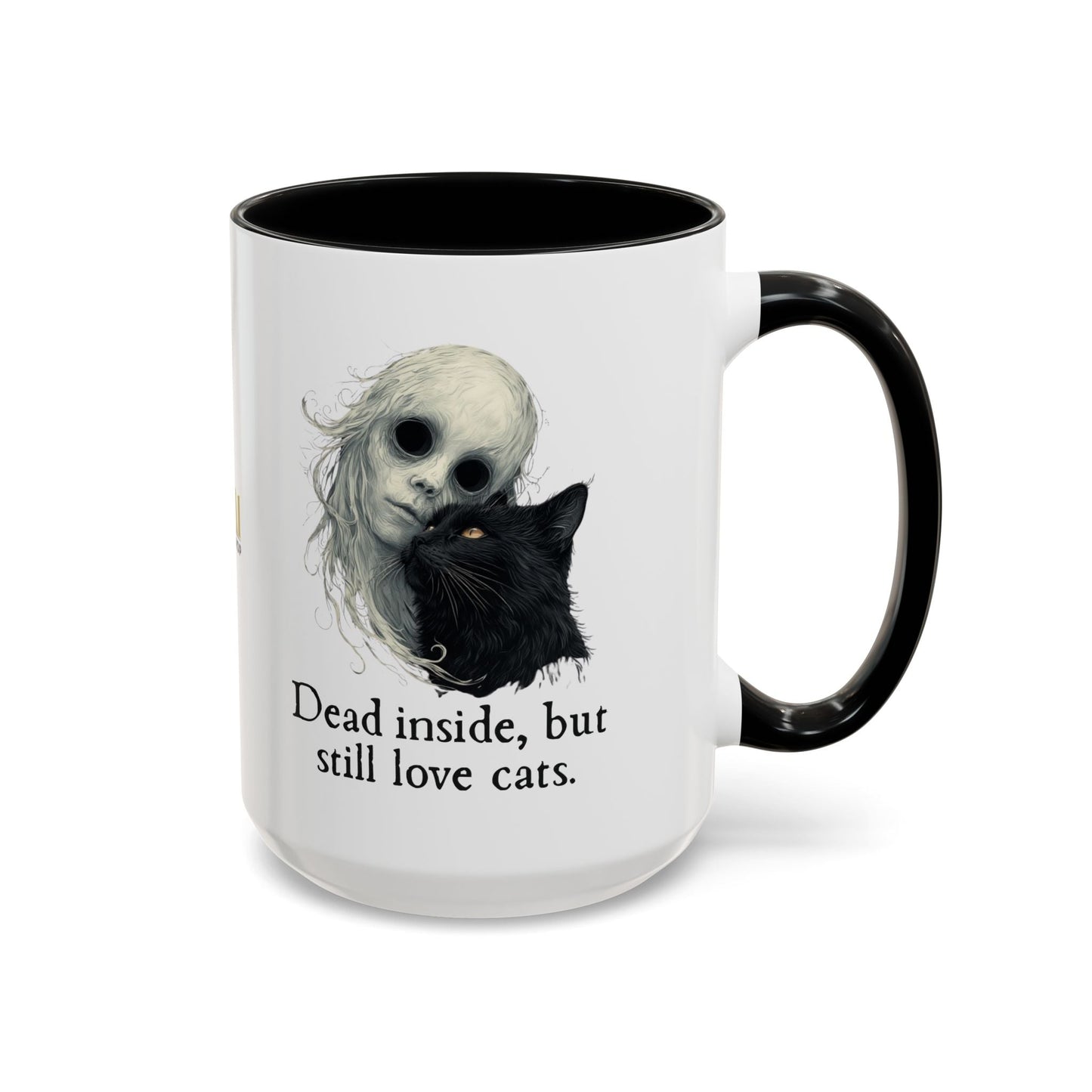 Spooky Dead Inside Cat Lover Mug