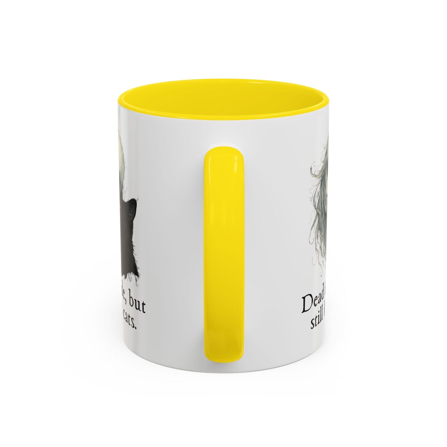 Spooky Dead Inside Cat Lover Mug