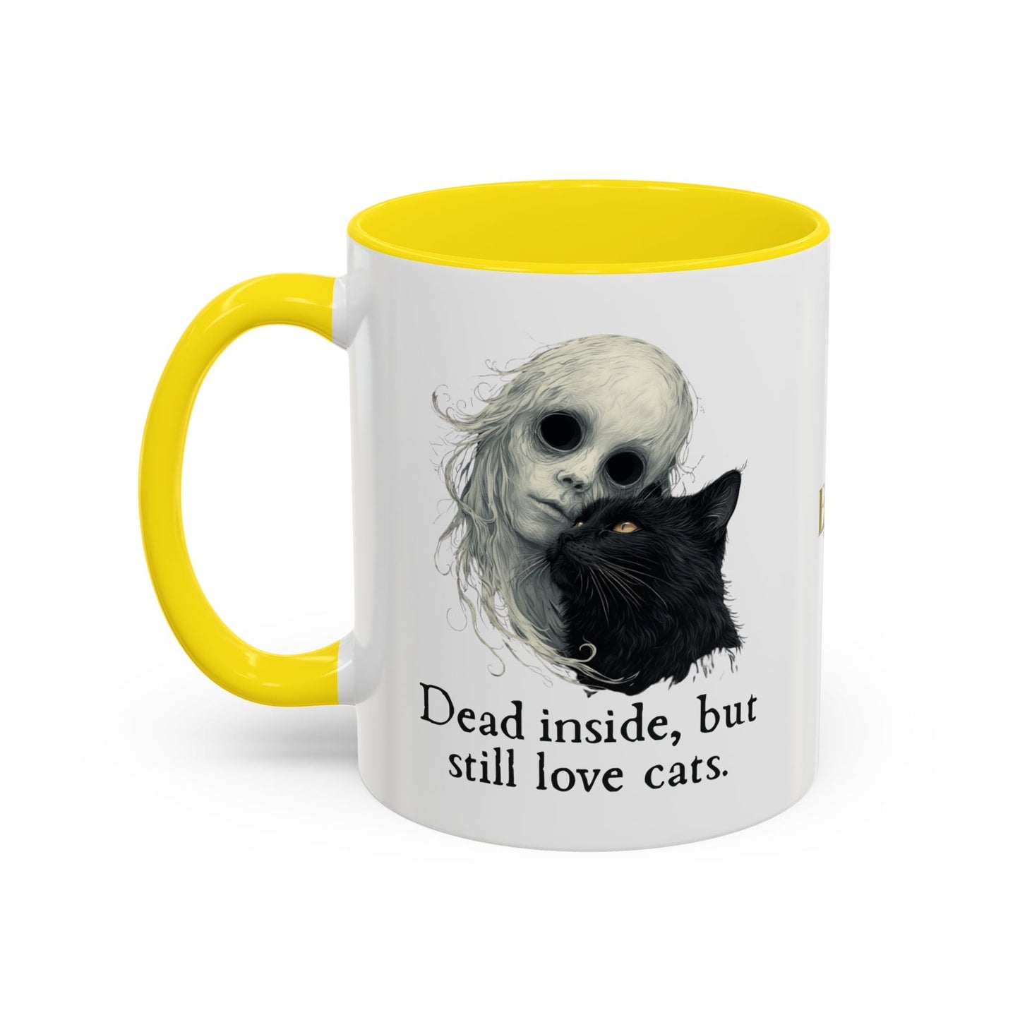 Spooky Dead Inside Cat Lover Mug