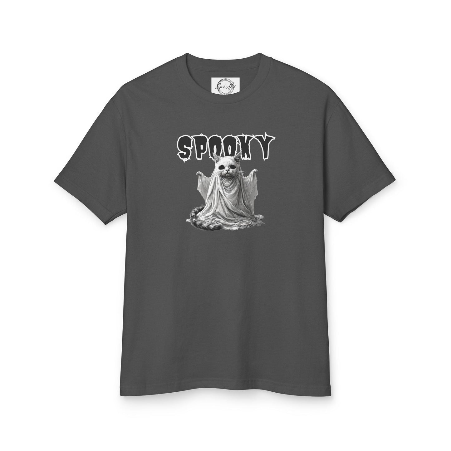 Camiseta Unisex de Halloween con Gatito Fantasma Espeluznante