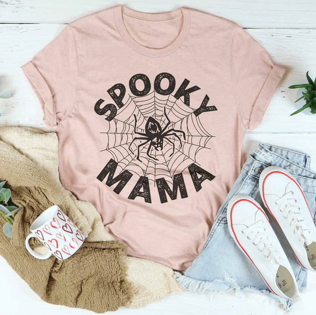 Camiseta de telaraña de mamá espeluznante
