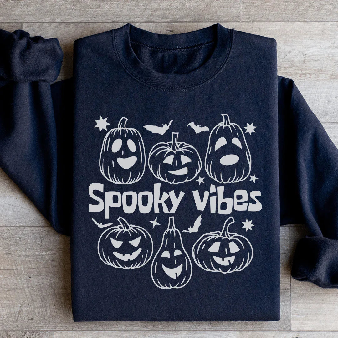 Sweatshirt Citrouilles Ambiance Effrayante