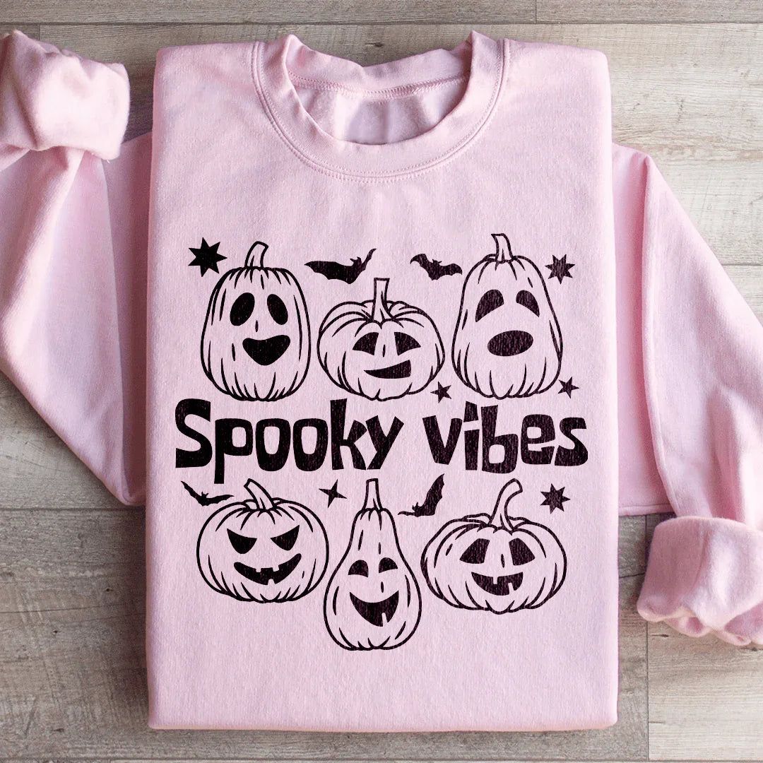 Sweatshirt Citrouilles Ambiance Effrayante