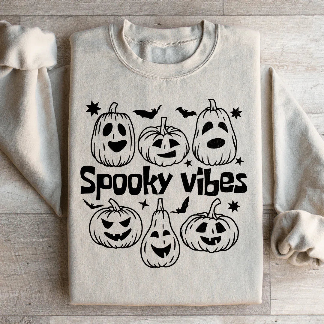 Sweatshirt Citrouilles Ambiance Effrayante