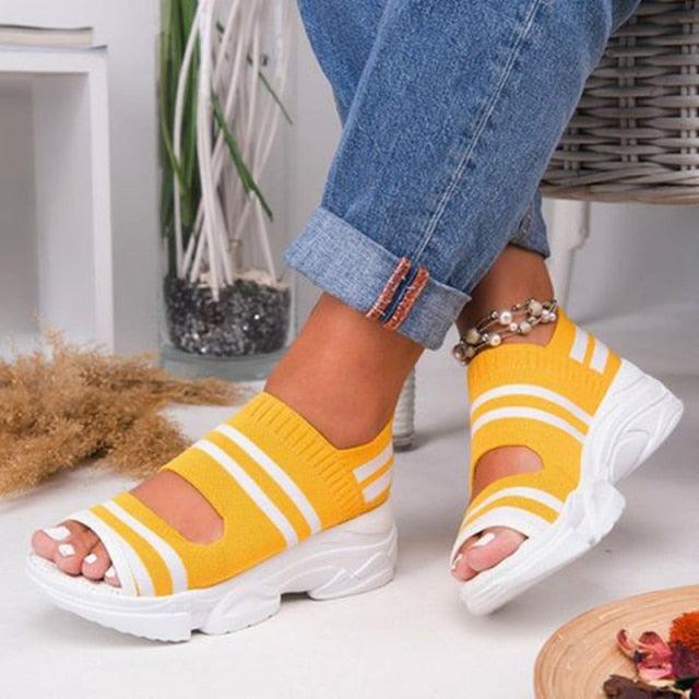 Sandales à plateforme d'été élégantes pour femmes