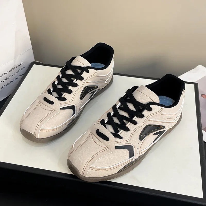 Sports and casual shoes versatile for students white shoes - Korvel