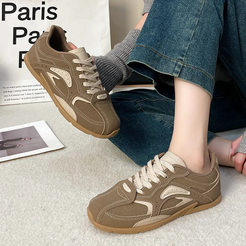 Sports and casual shoes versatile for students white shoes - Korvel