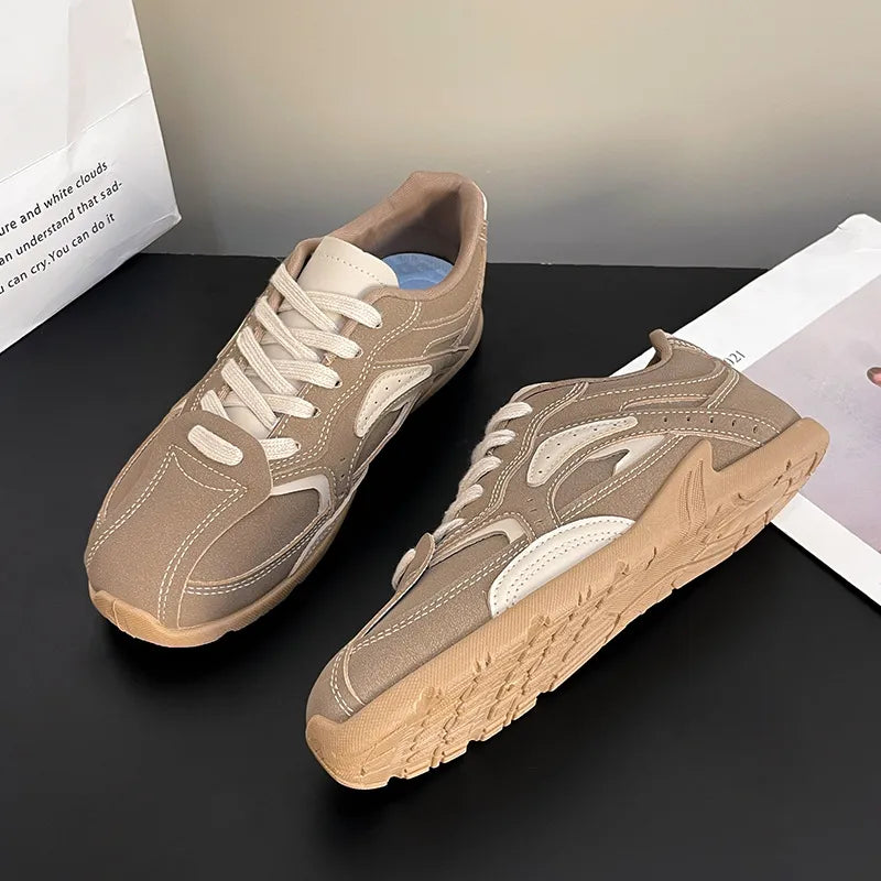 Sports and casual shoes versatile for students white shoes - Korvel