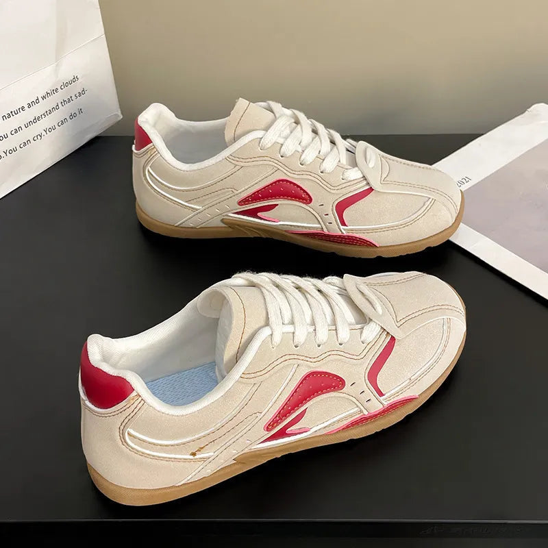 Sports and casual shoes versatile for students white shoes - Korvel
