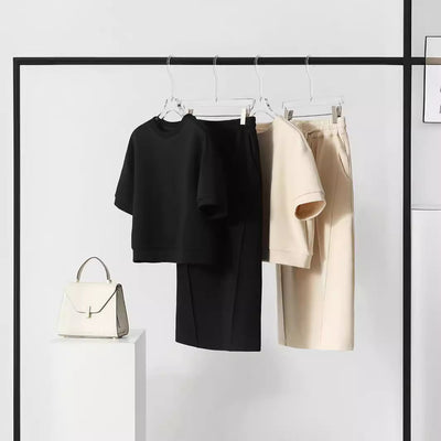 Premium Women's Soft Cotton Two-Piece Leisure Set