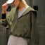 Sports hoodie zipper drawstring long sleeved top jacket - Korvel