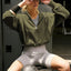 Sports hoodie zipper drawstring long sleeved top jacket - Korvel