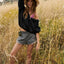 Sports hoodie zipper drawstring long sleeved top jacket - Korvel