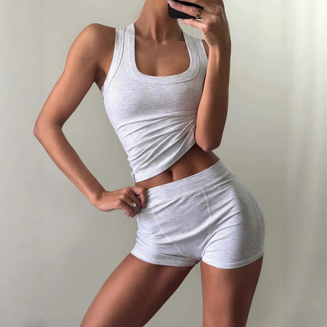 Ensemble de camisole de style sportif premium en deux pièces