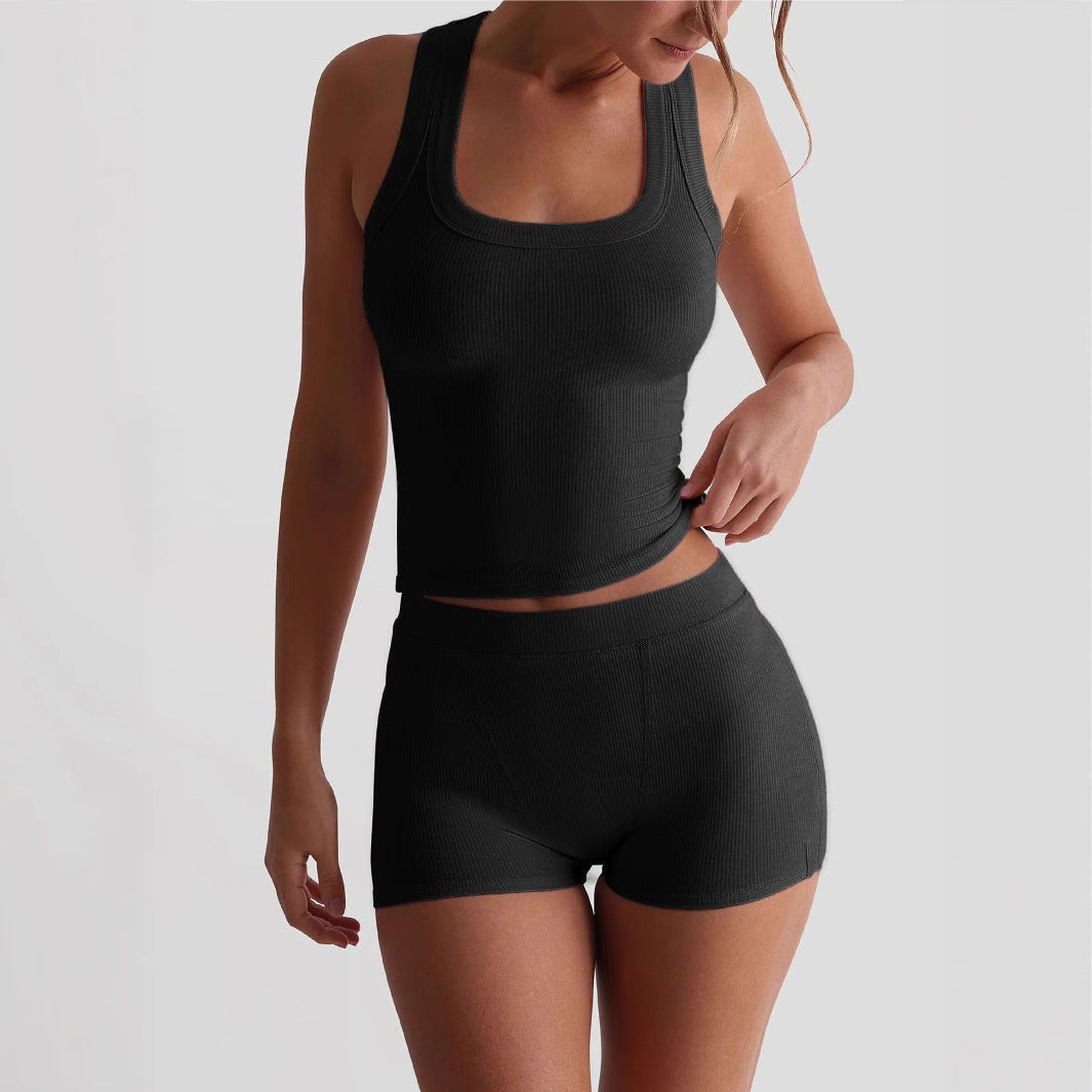Ensemble de camisole de style sportif premium en deux pièces