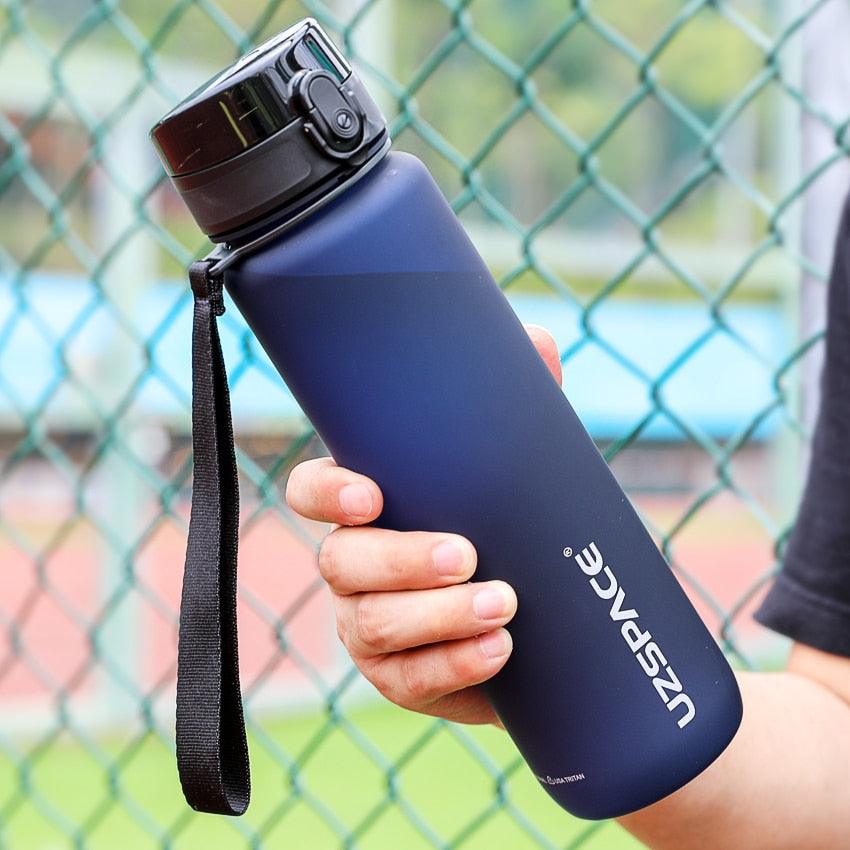 Premium Sports Water Bottle with Time Marker - Eco-Friendly & Leakproof